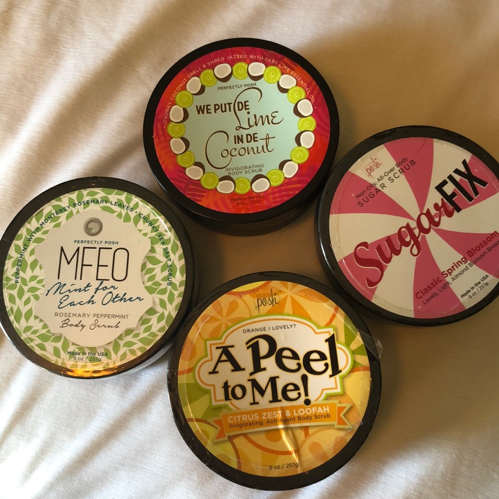 4 perfectly posh body scrubs